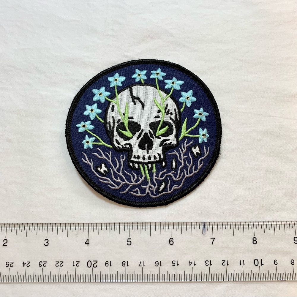 Dust to Dust Skeleton Garden Sew On Patch